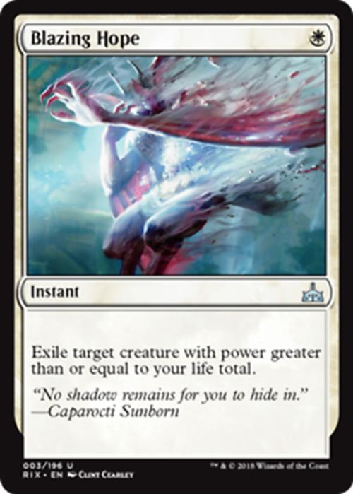 Blazing Hope Rivals of Ixalan - MTG
