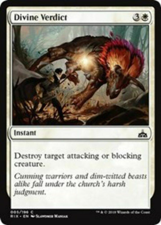 Divine Verdict Rivals of Ixalan - MTG
