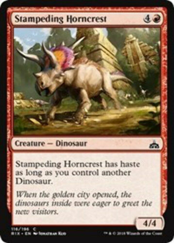 Stampeding Horncrest Rivals of Ixalan - MTG