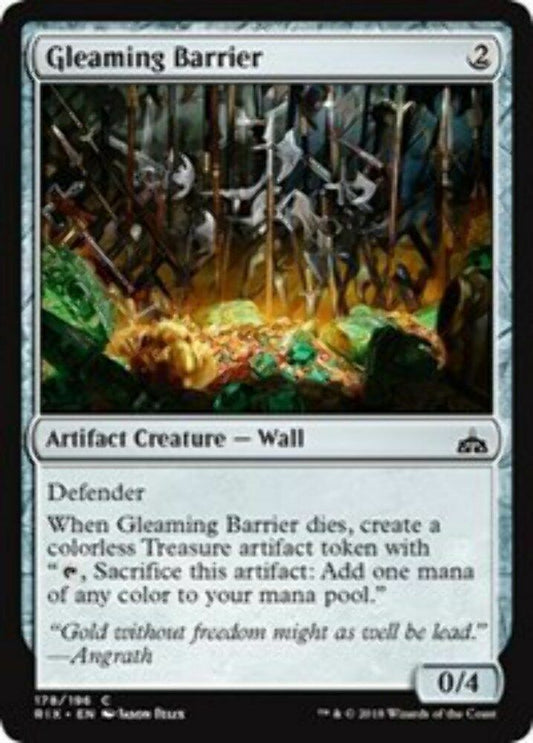 Gleaming Barrier Rivals of Ixalan - MTG