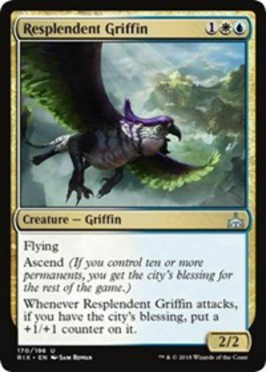 Resplendent Griffin Rivals of Ixalan - MTG