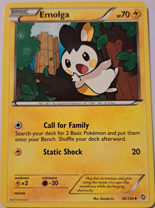 Emolga - 45/124 - Uncommon - Pokemon Dragons Exalted