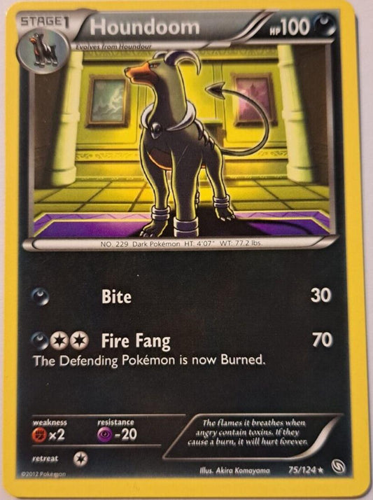 Houndoom - 75/124 - Rare - B&W Dragons Exalted