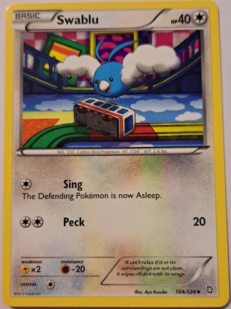 Swablu - 104/124 - Uncommon - Pokemon Dragons Exalted