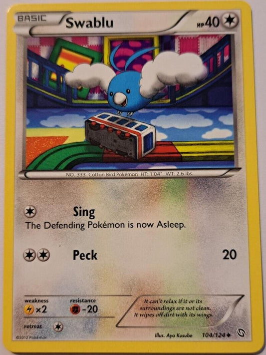 Swablu - 104/124 - Uncommon - Pokemon Dragons Exalted