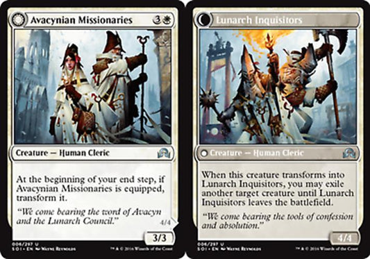 Avacynian Missionaries // Lunarch Inquisitors Shadows Over Innistrad - MTG