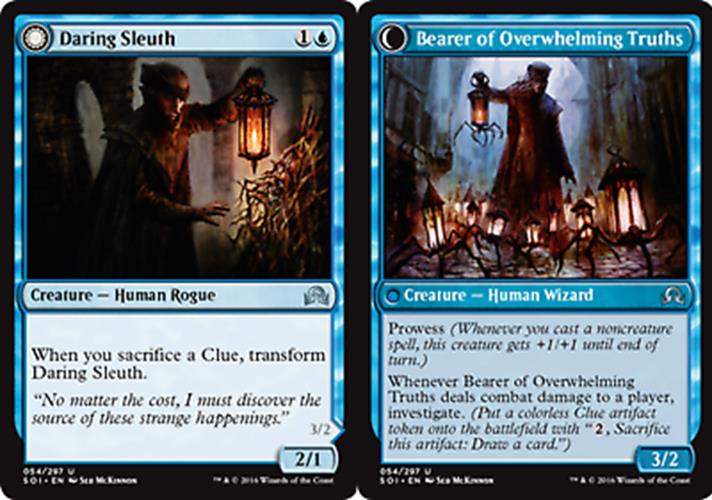 Daring Sleuth // Bearer of Overwhelming Truths Shadows Over Innistrad - MTG