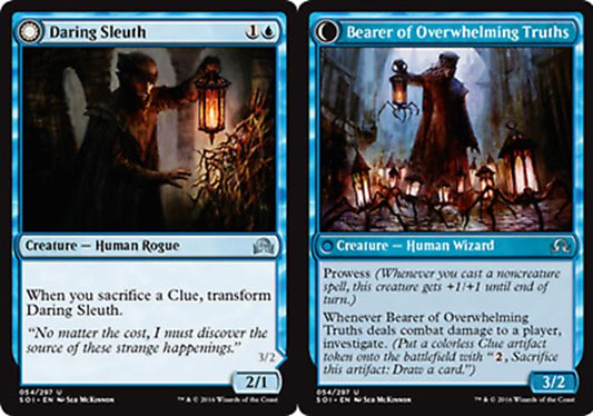 Daring Sleuth // Bearer of Overwhelming Truths Shadows Over Innistrad - MTG