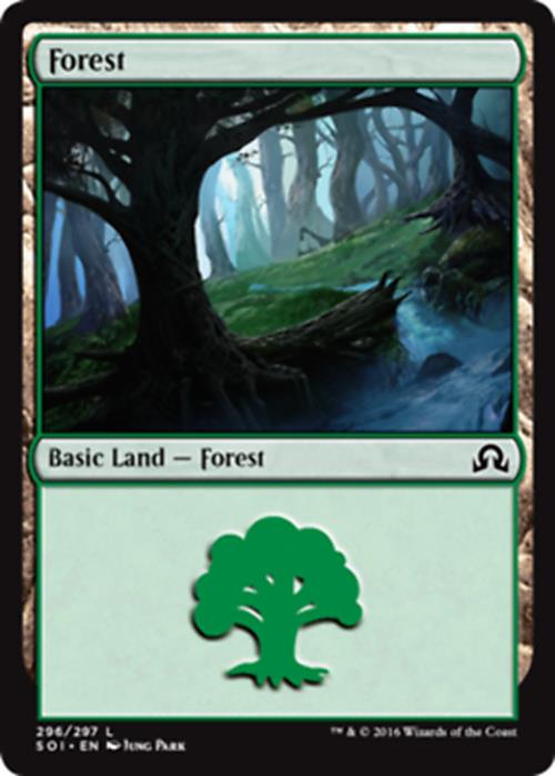 Forest (296) Shadows Over Innistrad - MTG