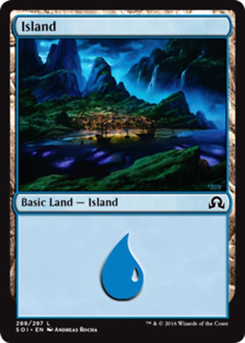 Island (288) Shadows Over Innistrad - MTG