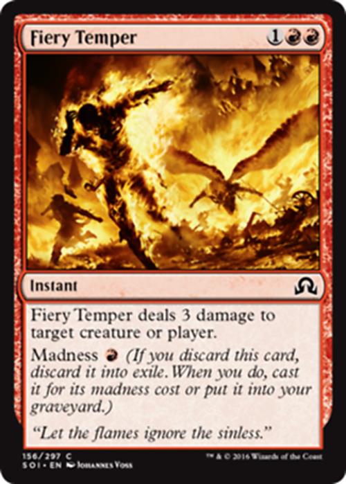 Fiery Temper Shadows Over Innistrad - MTG