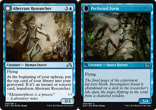 Aberrant Researcher // Perfected Form Shadows Over Innistrad - MTG