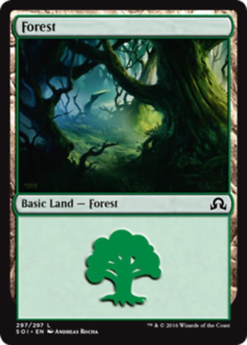 Forest (297) Shadows Over Innistrad - MTG