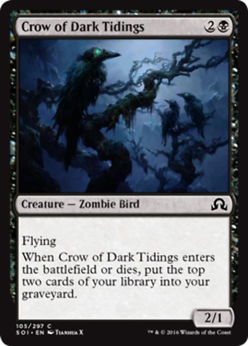 Crow of Dark Tidings Shadows Over Innistrad - MTG