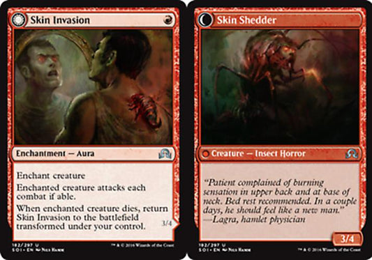 Skin Invasion // Skin Shedder Shadows Over Innistrad - MTG