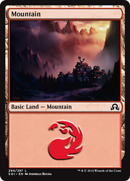 Mountain (294) Shadows Over Innistrad - MTG