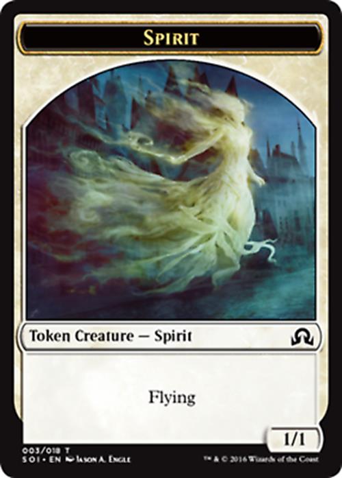 Spirit Token Shadows Over Innistrad - MTG