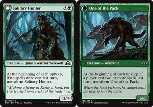 Solitary Hunter // One of the Pack Shadows Over Innistrad - MTG