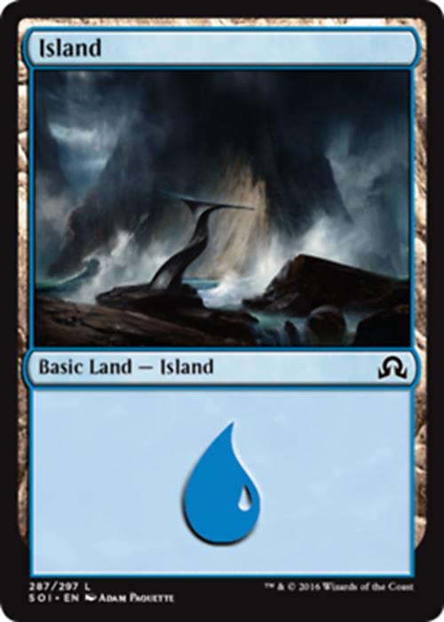 Island (287) Shadows Over Innistrad - MTG