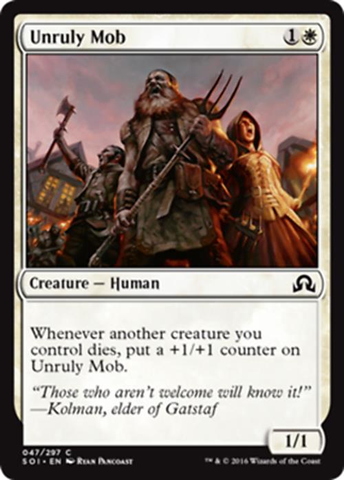 Unruly Mob - Foil Shadows Over Innistrad - MTG