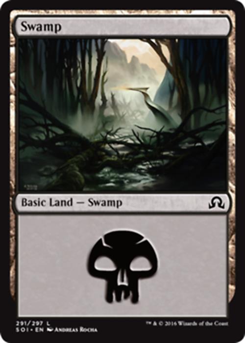 Swamp (291) Shadows Over Innistrad - MTG