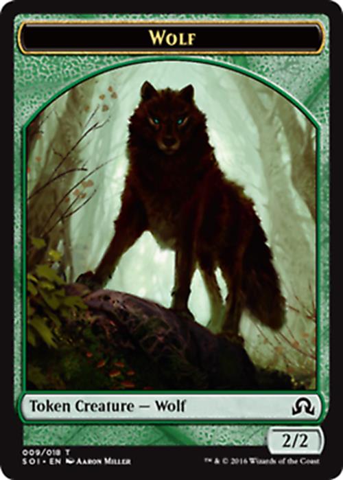 Wolf Token Shadows Over Innistrad - MTG