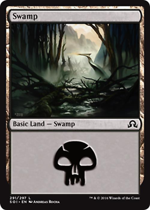 Swamp (291) - Foil Shadows Over Innistrad - MTG