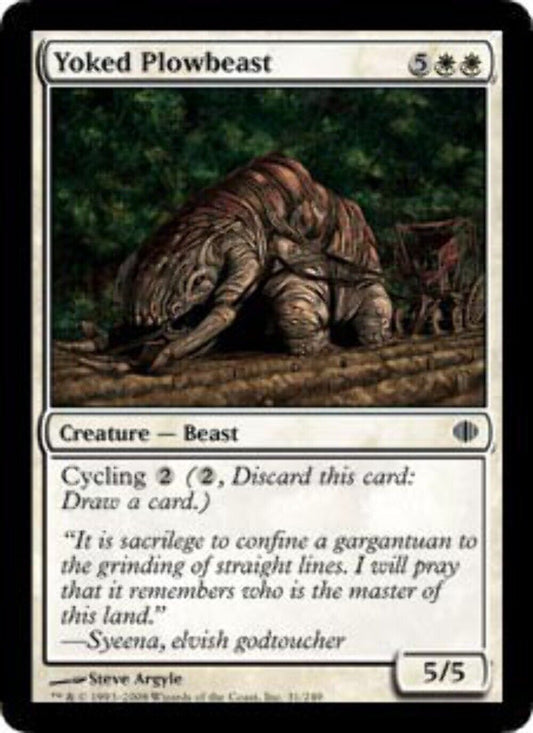 Yoked Plowbeast Shards of Alara - MTG