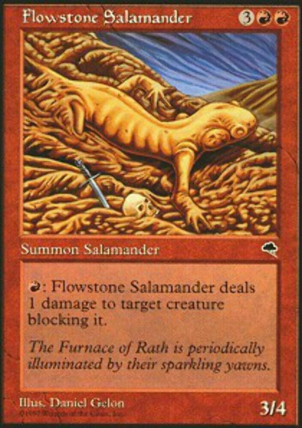 Flowstone Salamander Tempest - MTG