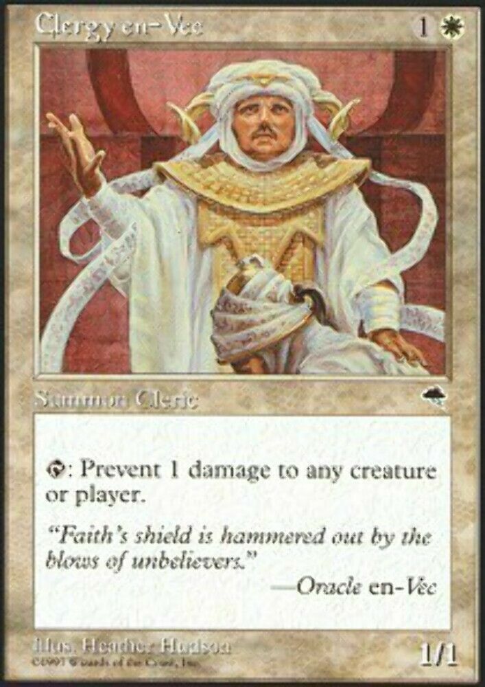 Clergy en-Vec Tempest - MTG
