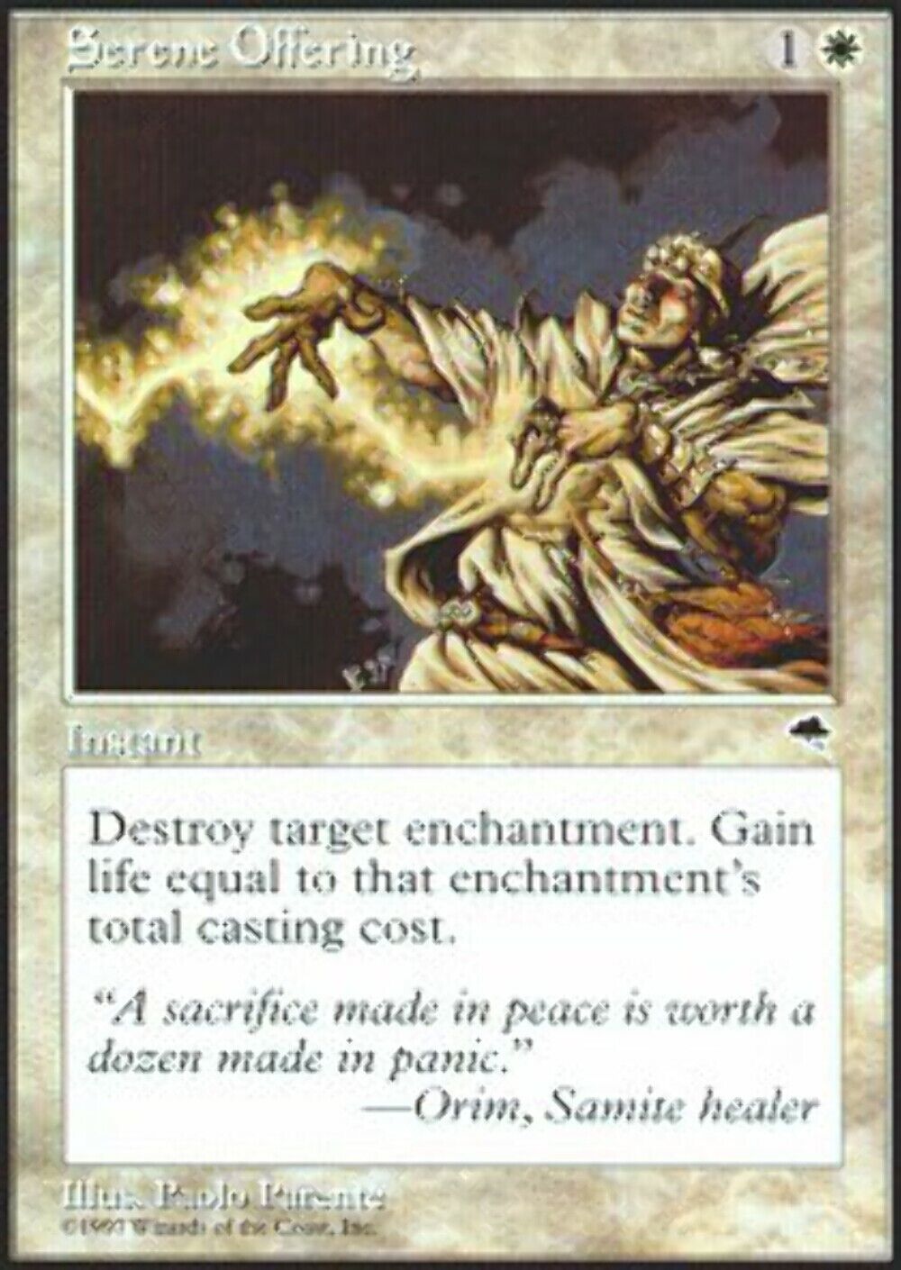 Serene Offering Tempest - MTG