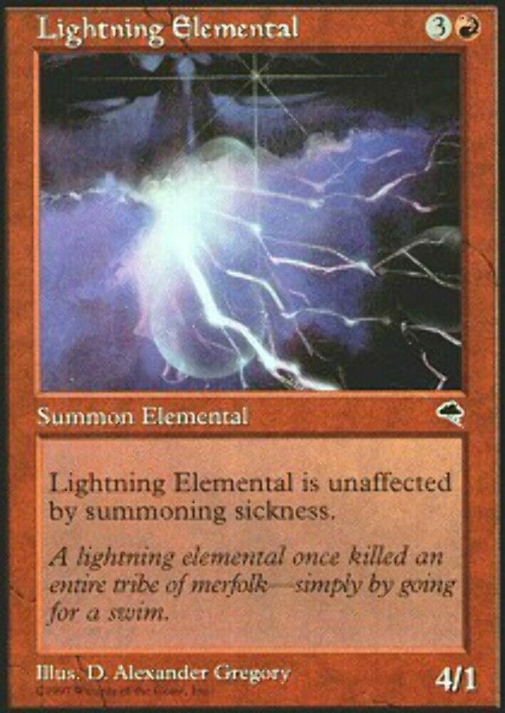 Lightning Elemental Tempest - MTG