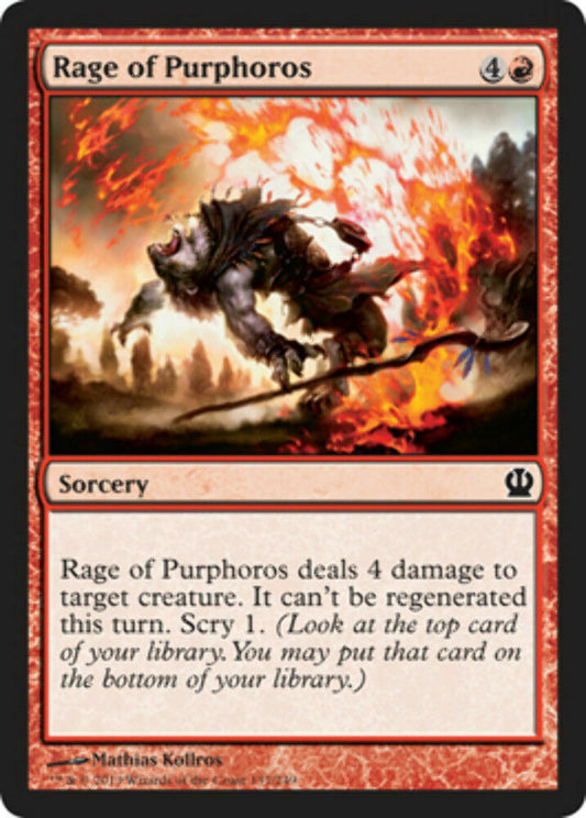 Rage of Purphoros Theros - MTG