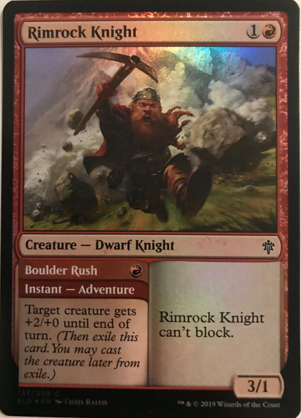 Rimrock Knight - Foil - Throne Of Eldraine - MTG
