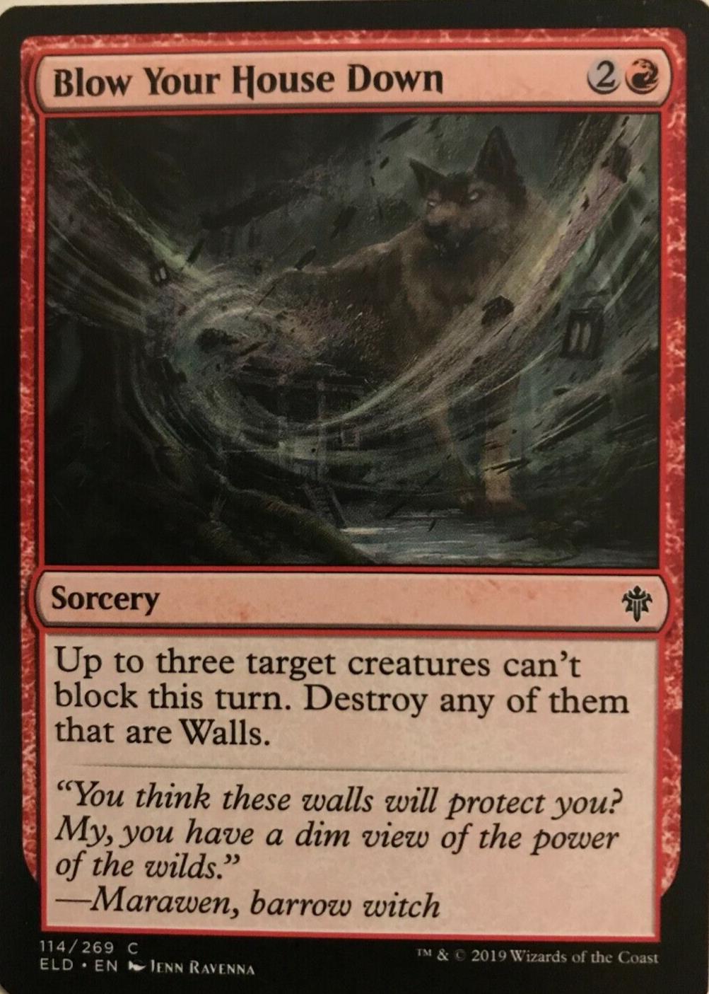 Blow Your House Down - Throne Of Eldraine  - MTG