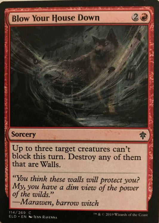 Blow Your House Down - Throne Of Eldraine  - MTG