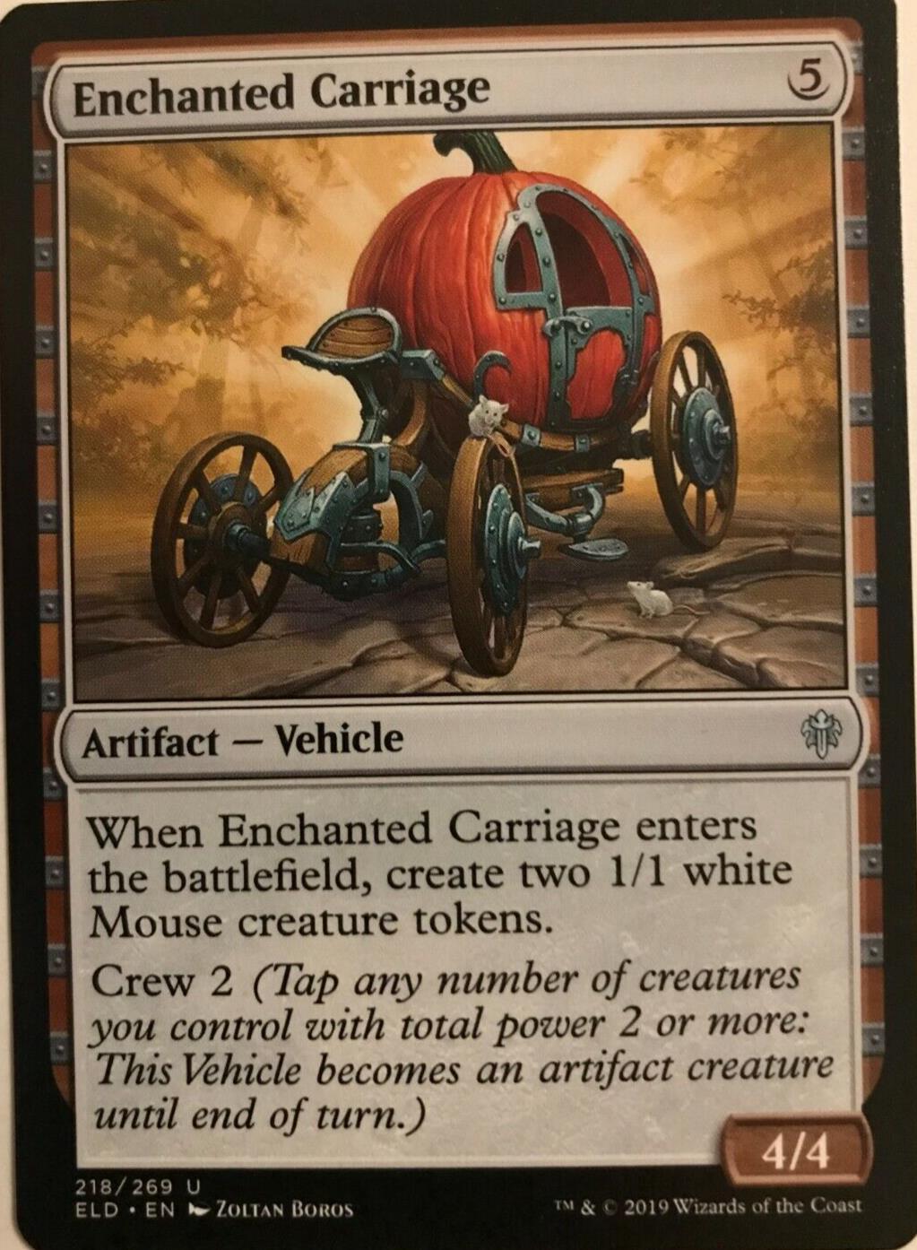 Enchanted Carriage - Throne Of Eldraine  - MTG