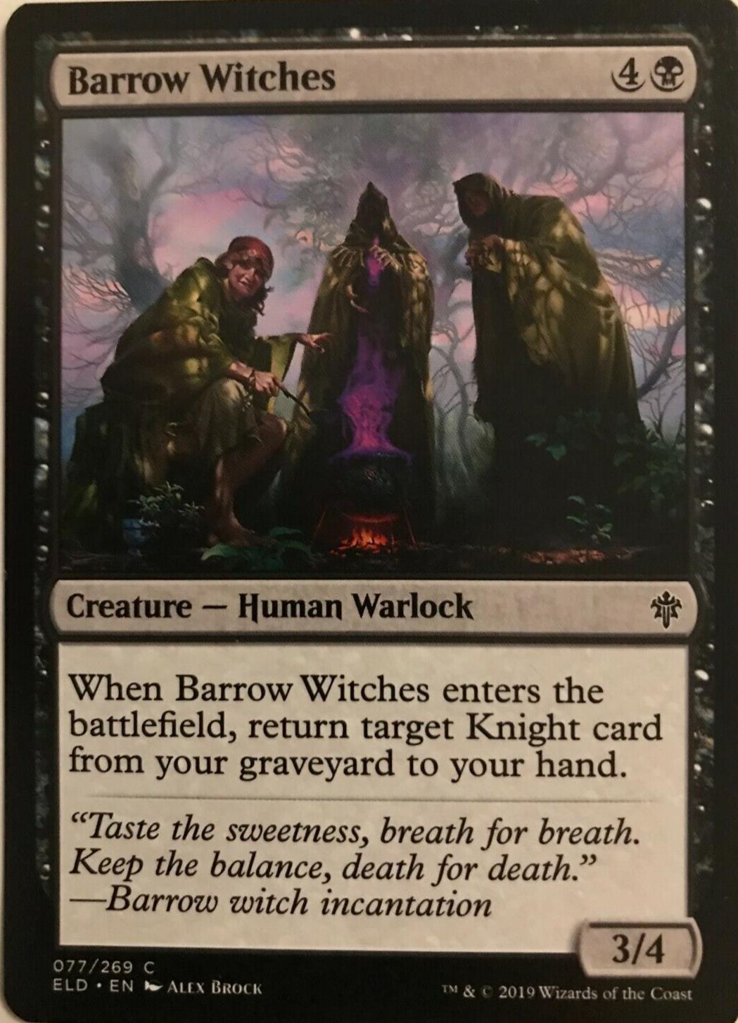 Barrow Witches - Throne Of Eldraine  - MTG