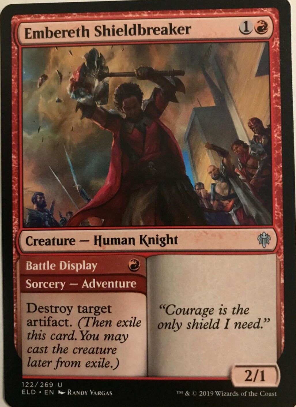Embereth Shieldbreaker - Throne Of Eldraine  - MTG