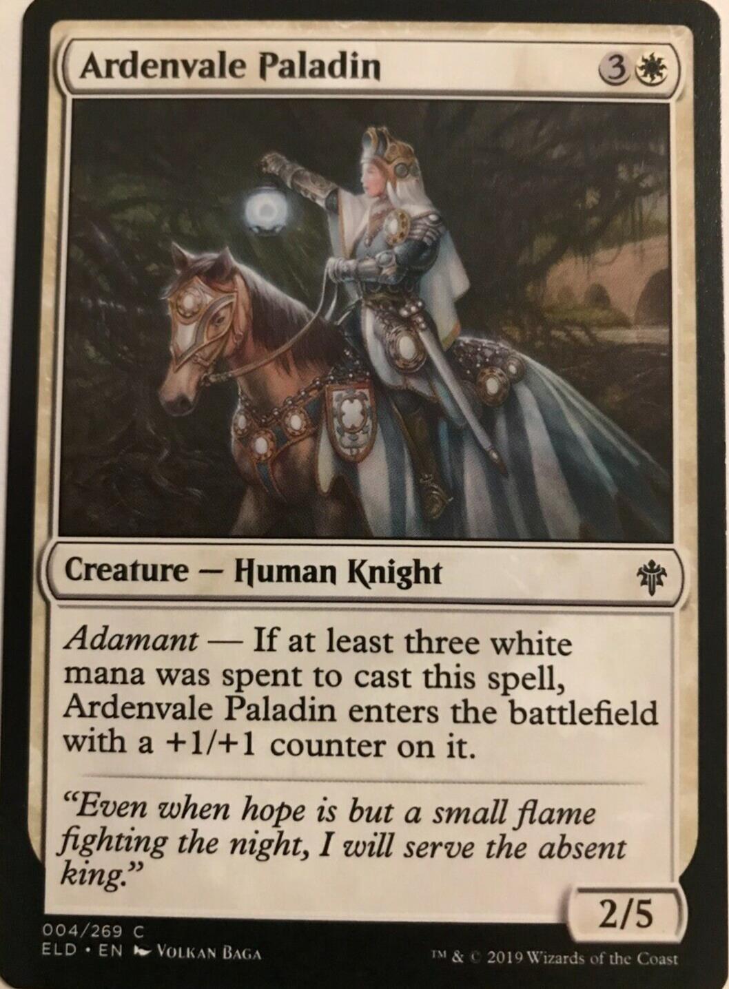 Ardenvale Paladin - Throne Of Eldraine  - MTG