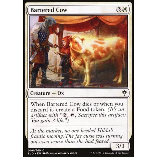 Bartered Cow - Throne Of Eldraine  - MTG