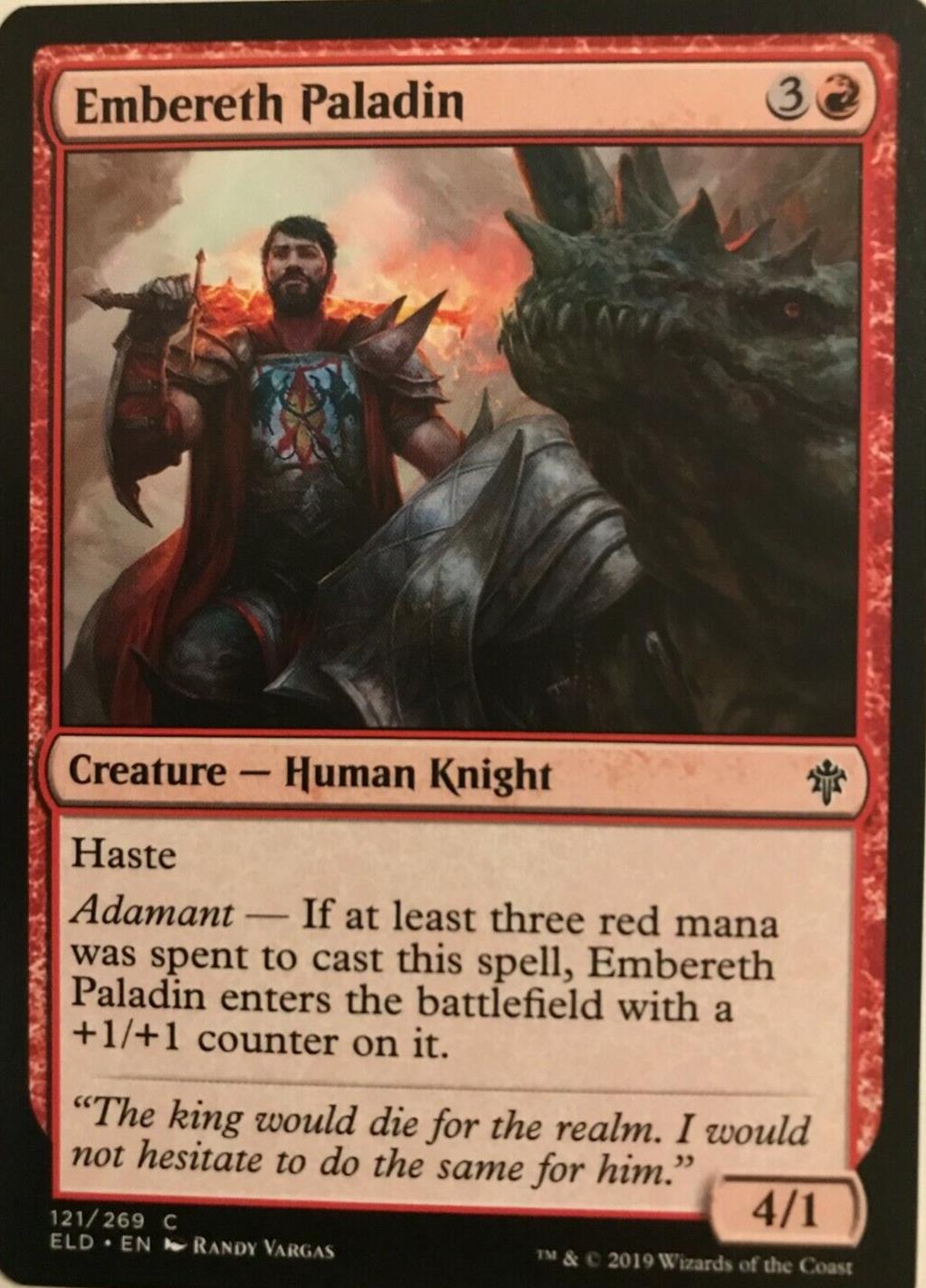 Embereth Paladin - Throne Of Eldraine  - MTG
