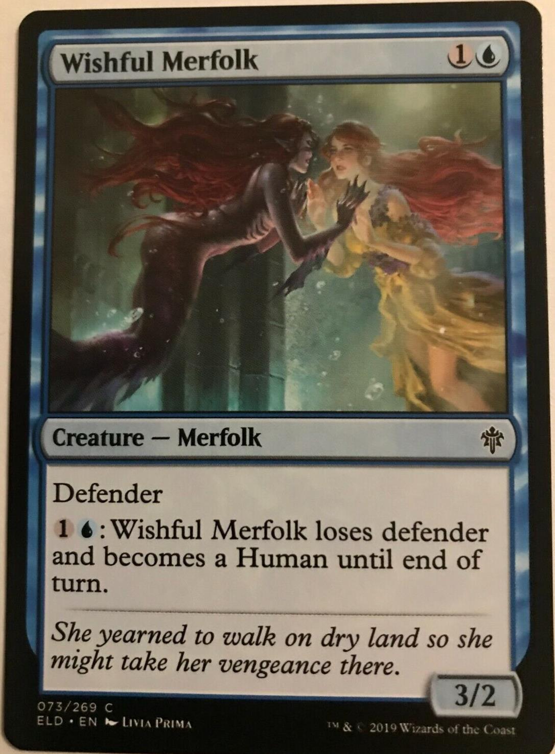 Wishful Merfolk - Throne Of Eldraine - MTG