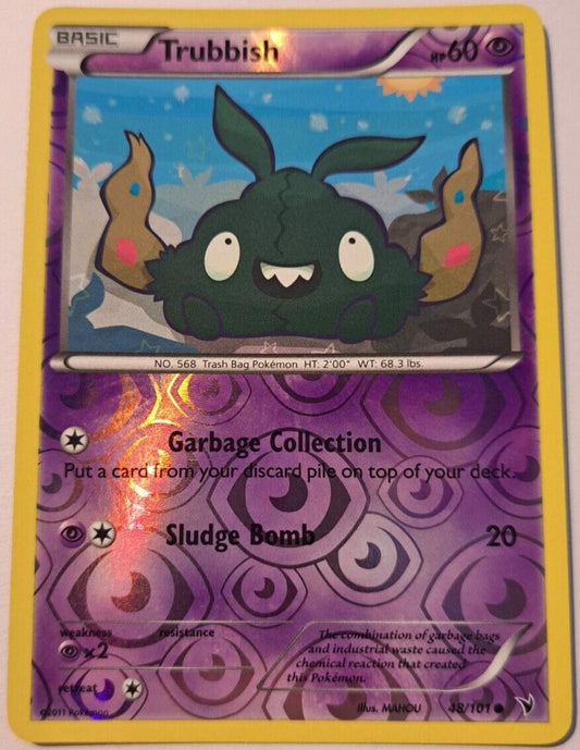Trubbish - 48/101 - Common - Reverse Holo - B&W Noble Victories