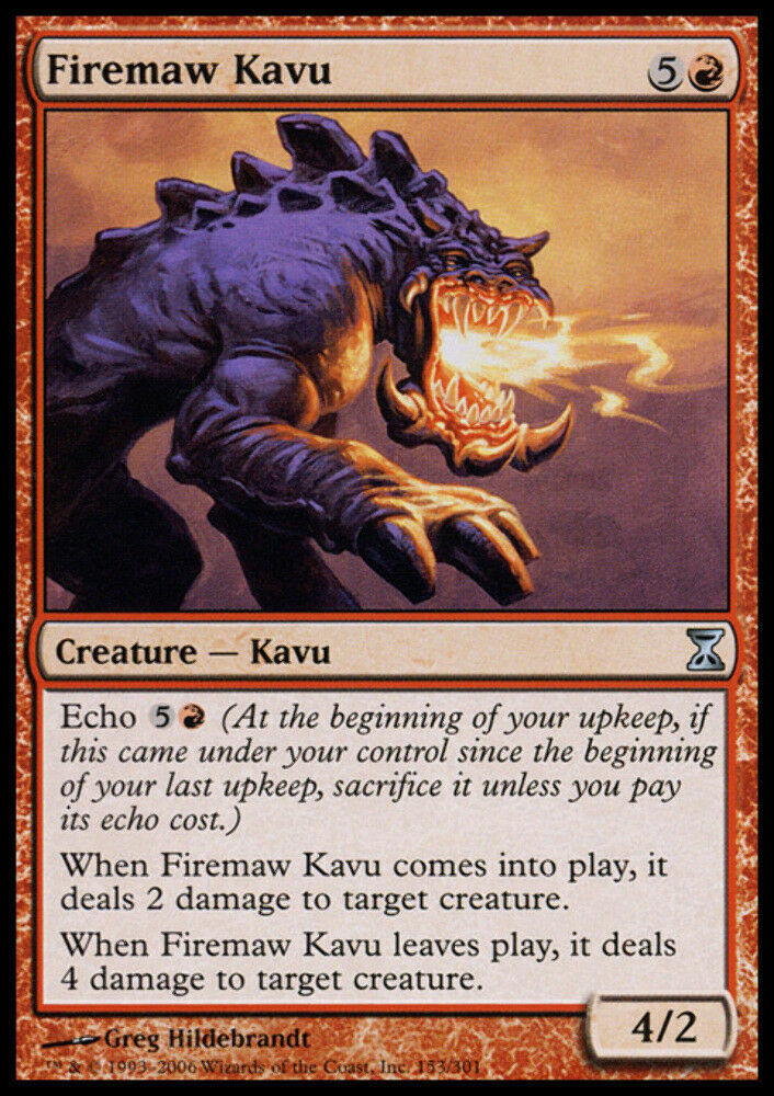 Firemaw Kavu - Time Spiral - MTG