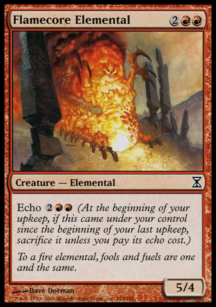 Flamecore Elemental - Time Spiral - MTG