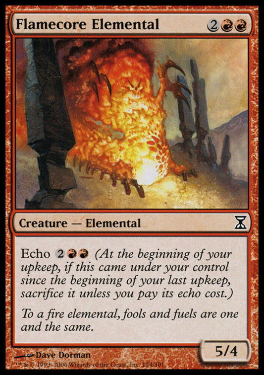 Flamecore Elemental - Time Spiral - MTG