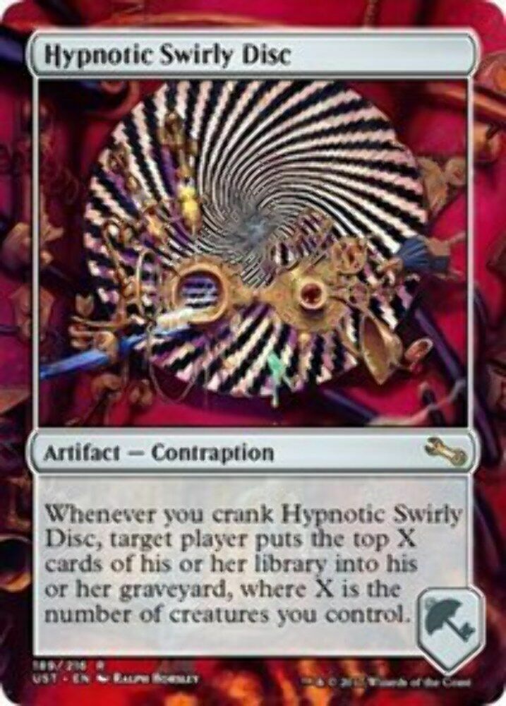 Hypnotic Swirly Disc Unstable - MTG