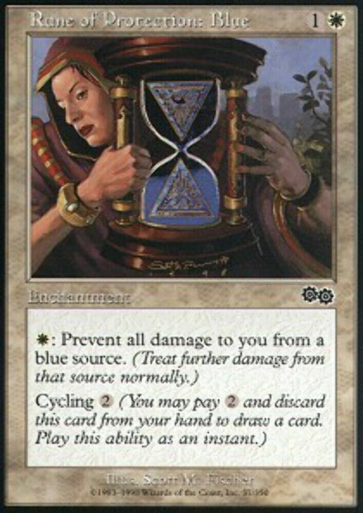 Rune of Protection: Blue Urza's Saga - MTG