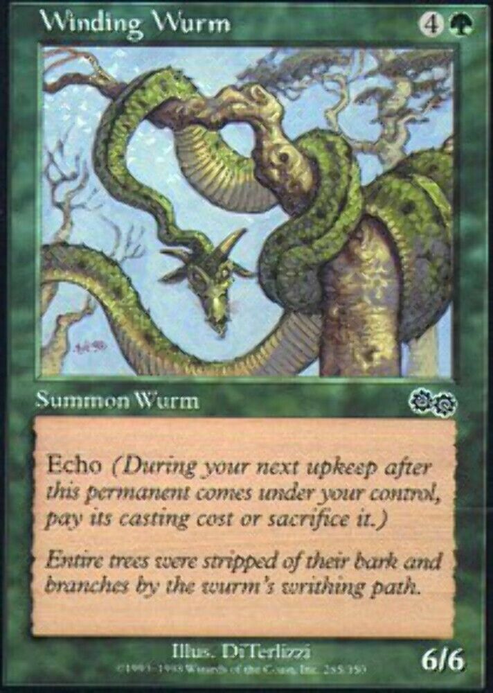 Winding Wurm Urza's Saga - MTG